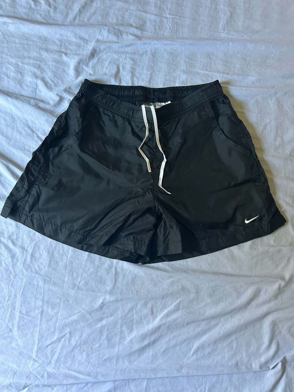 Vintage Nike Black Nylon Athletic Gym Shorts